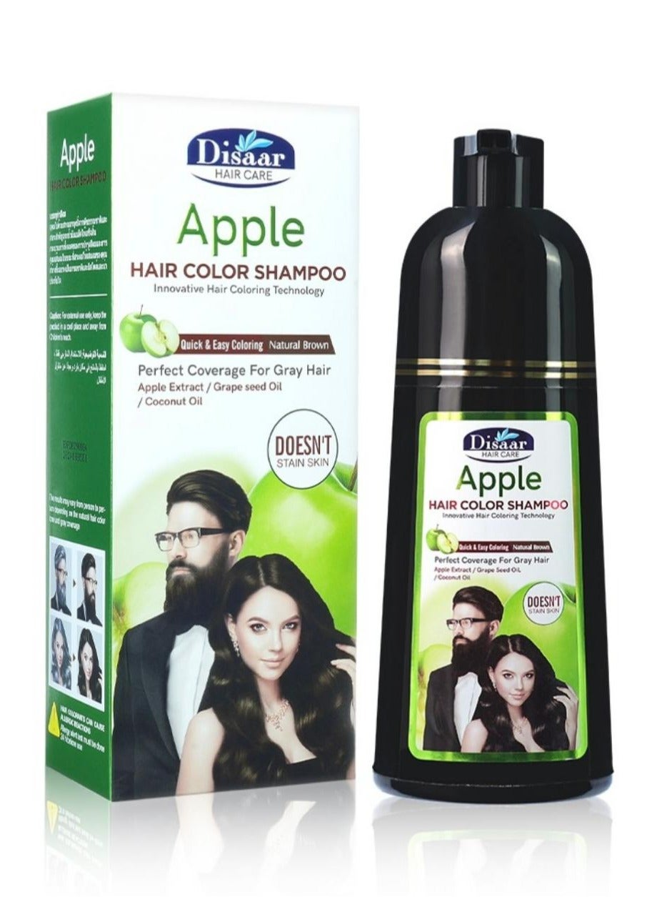 Apple Hair Color Shampoo Natural Brown