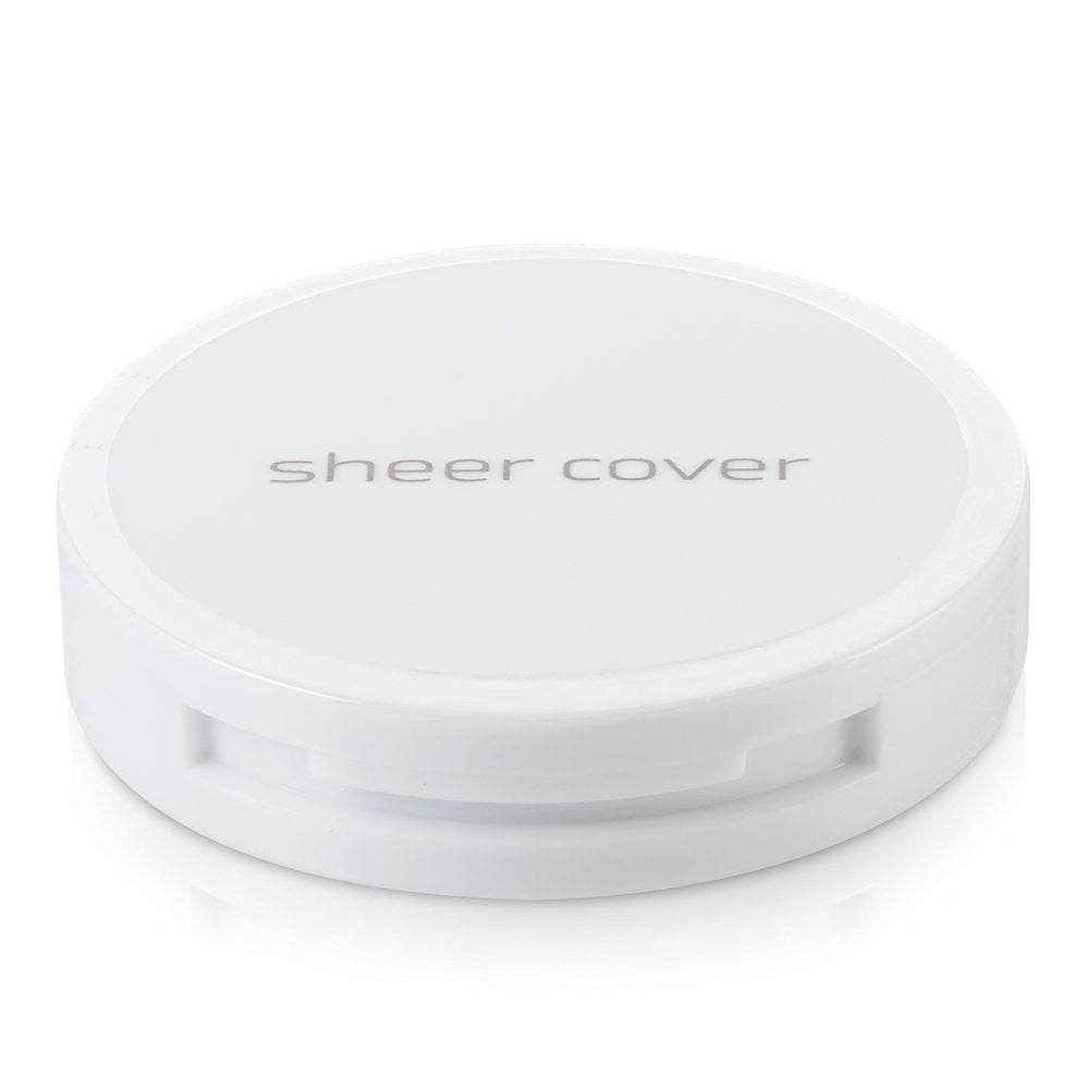 Sheer Cover Studio â€“ Conceal and Brighten Highlight Trio â€“ Two-Toned Concealers â€“ Shimmering Highlighter â€“ Light/Medium Shade â€“ With FREE Concealer Brush â€“ 3 Grams