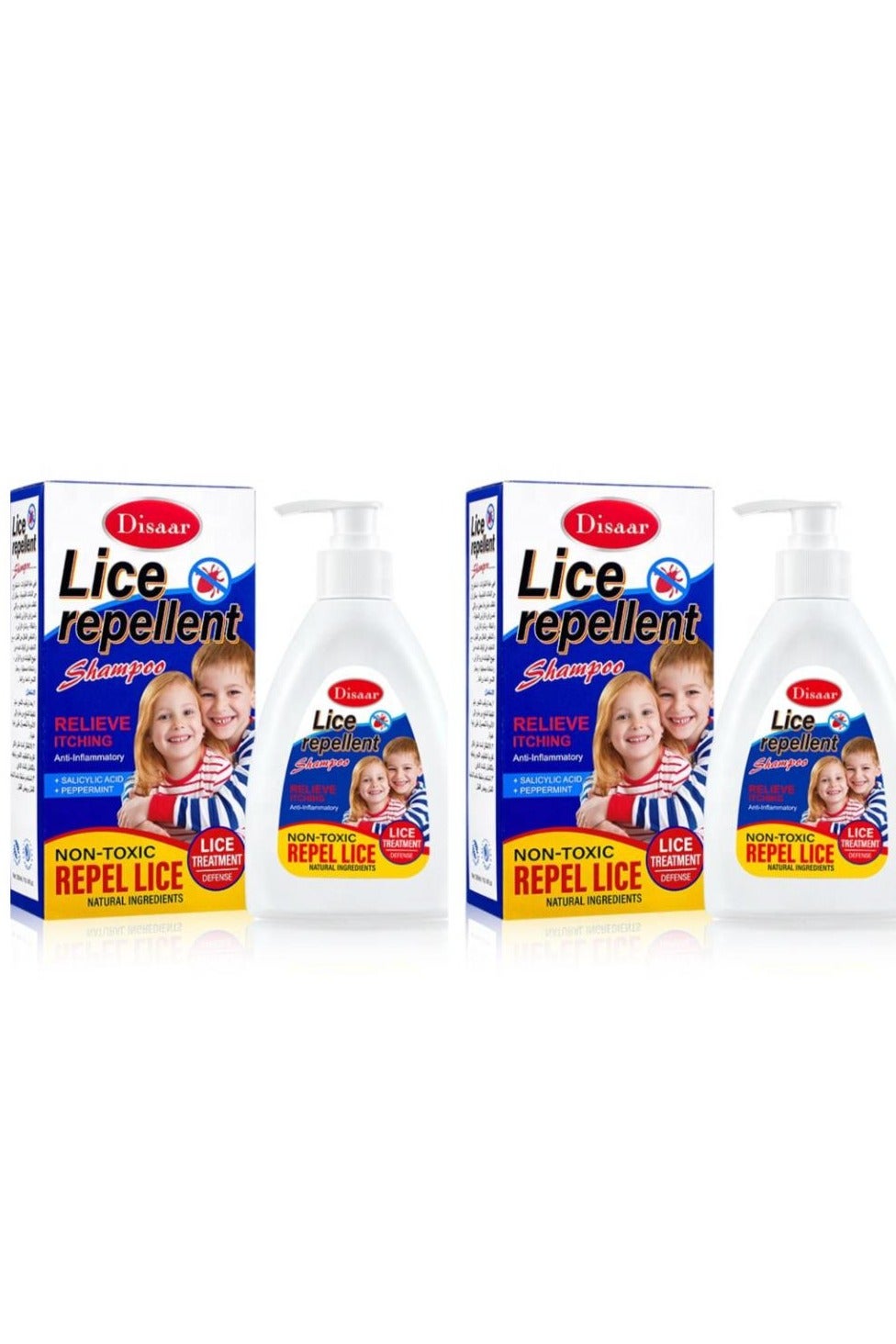 Lice Repellent Shampoo Relieve Itching Non Toxic Lice Repellent Shampoo 2 pcs