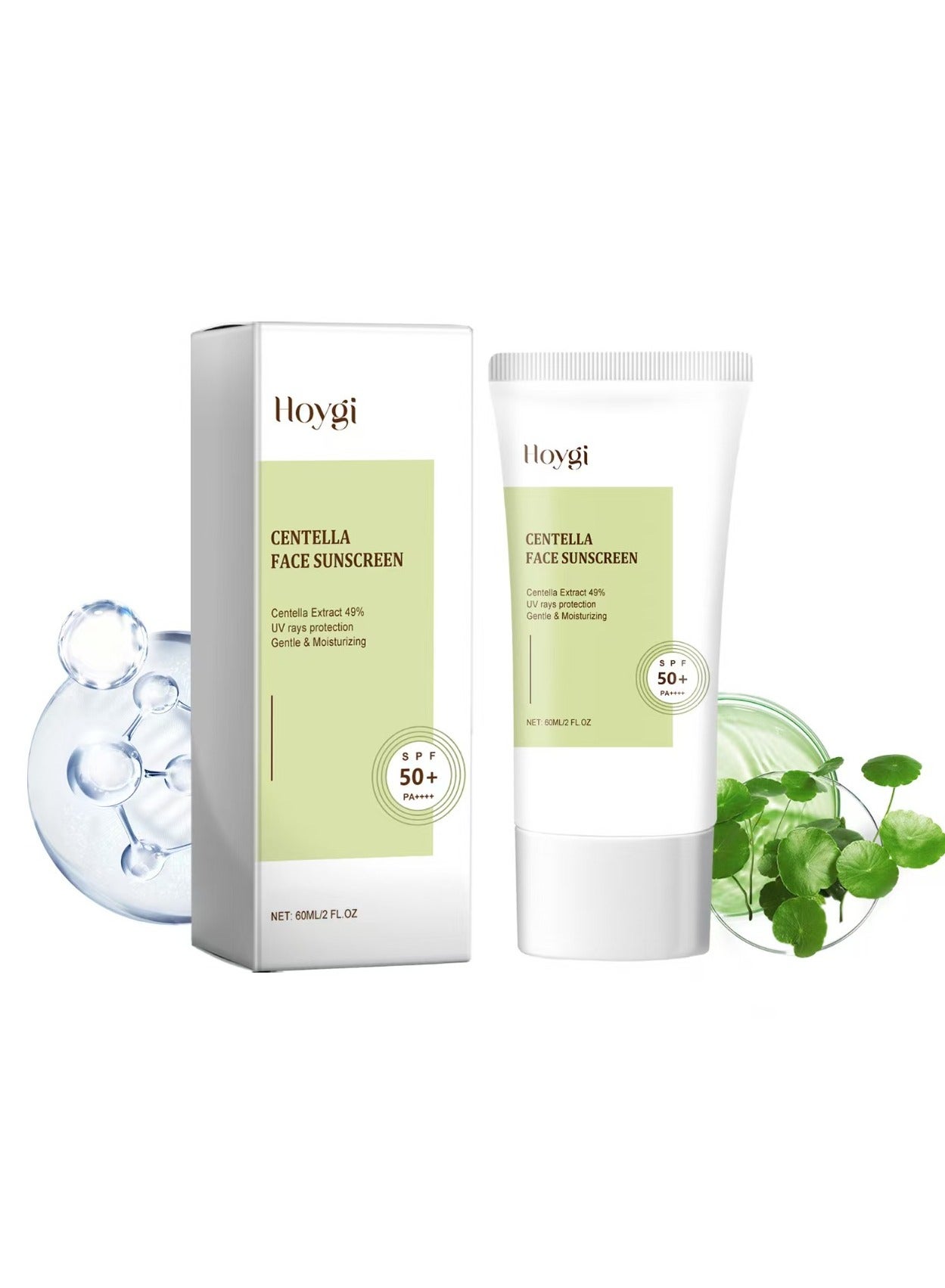 Centella Calming Moisture Daily Sunscreen SPF 50+ PA++++ Matte & No White Cast Centella Asiatica Dry Oily Sensitive Vegan Korean Skincare