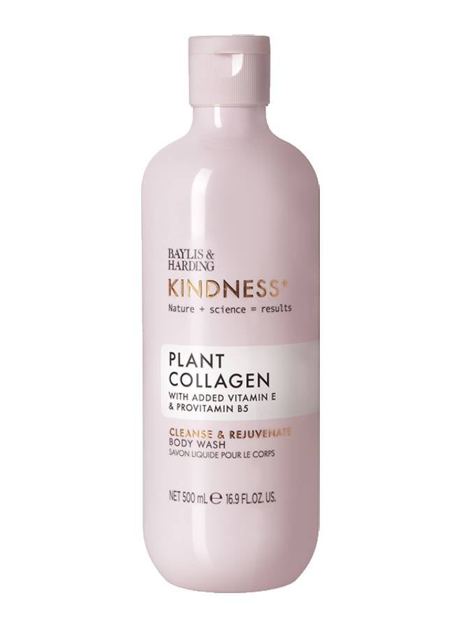 Kindness+ Plant Collagen Body Wash, 500ml | Nourishing Formula with Vitamin E and Provitamin B5 | Rejuvenates, Soothes, and Protects Skin | Luxurious Skincare Experience