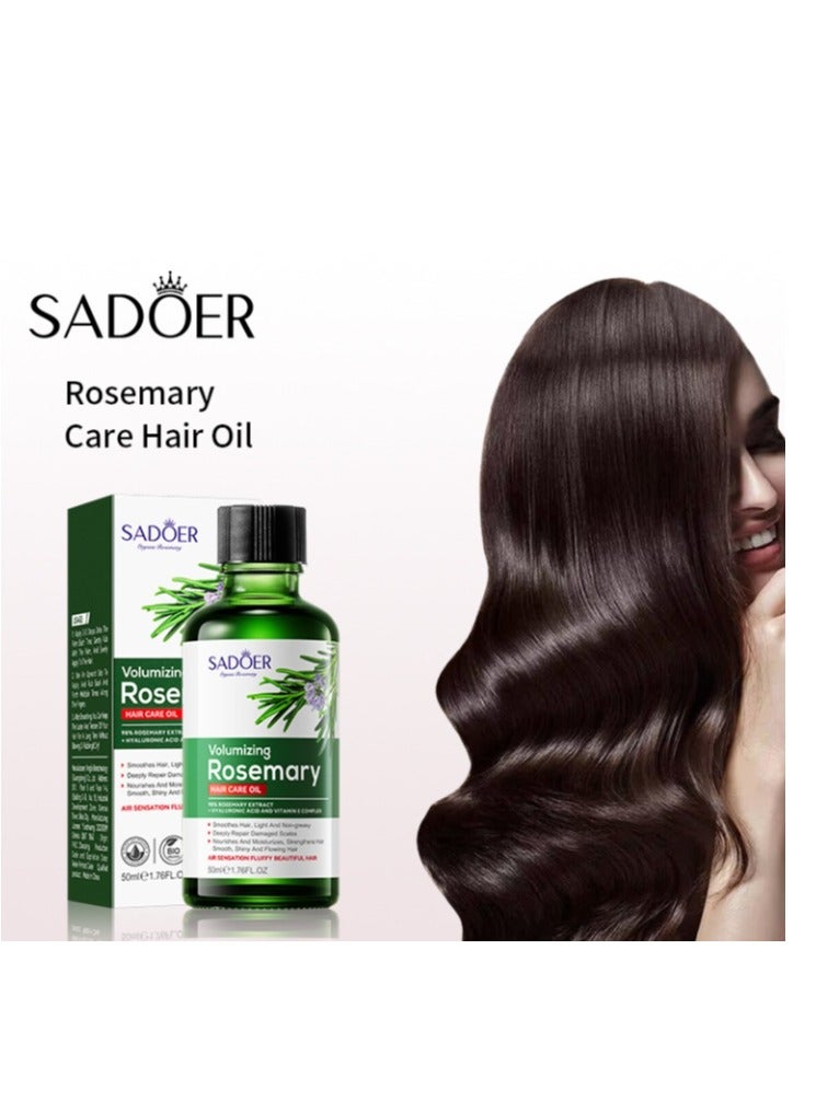 Rosemary Hair Essential Oil Rosemary Oil for Hair & Skin 50ml Hair Growth Oil Treat Dry Damaged Hair to Target Hair Loss