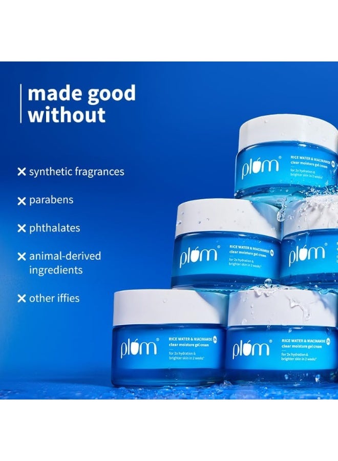 Rice Water And 2% Niacinamide Clear Moisture Gel Cream 50ml | 2x Hydrating Oil-Control Face Moisturizer | With Rice Water, Cactus Water And Matmarine, 1.69 fl oz - image 6