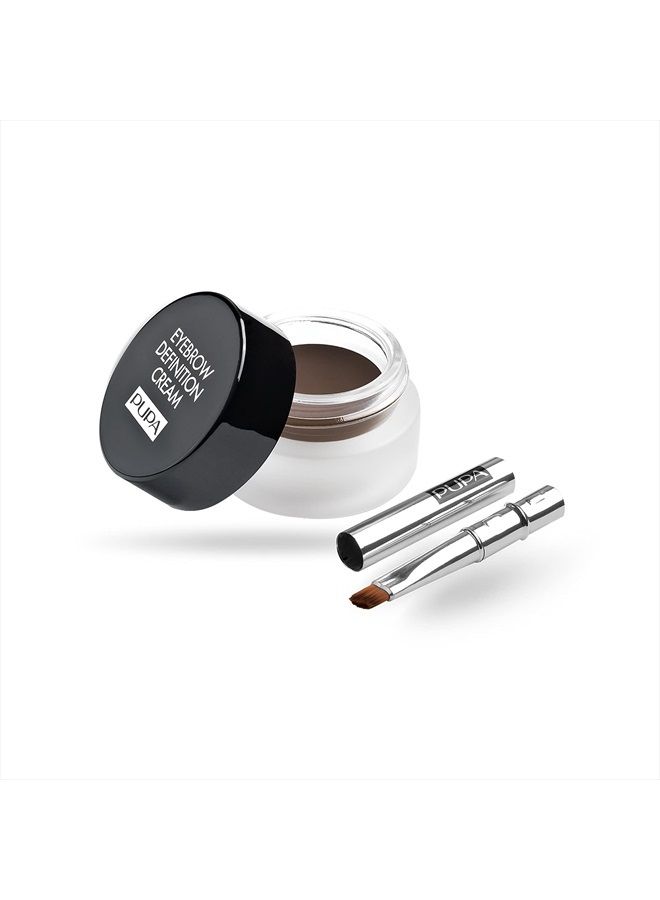 Milano Eyebrow Definition Cream - Perfect For Sculpting Eyebrows - Great Color Payoff - Natural Looking Results - Smooth, Super Pigment Texture - Long Lasting Hold - 003 Cocoa - 0.09 Oz