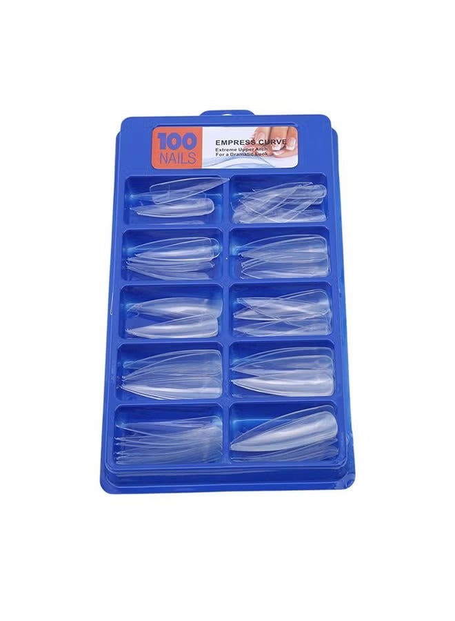 100-Piece False Nail Tips Clear