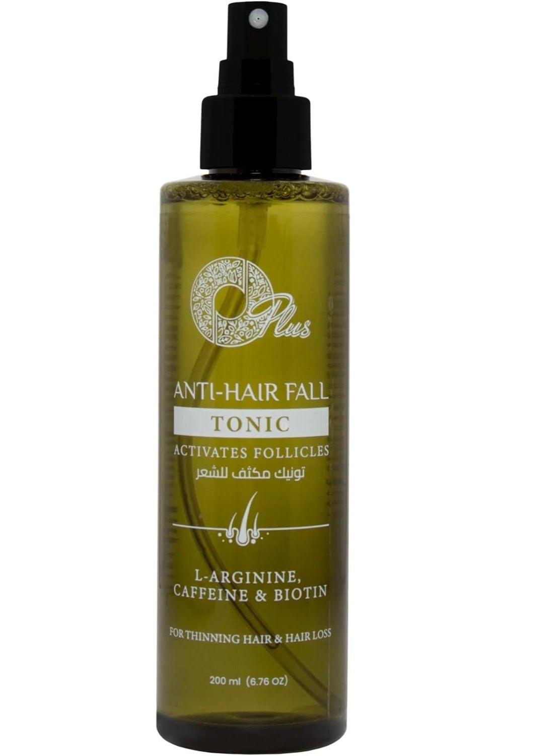 OPlus Intensive Hair Tonic with Biotin & Caffeine – 200ml | Strengthens Roots & Boosts Hair Growth