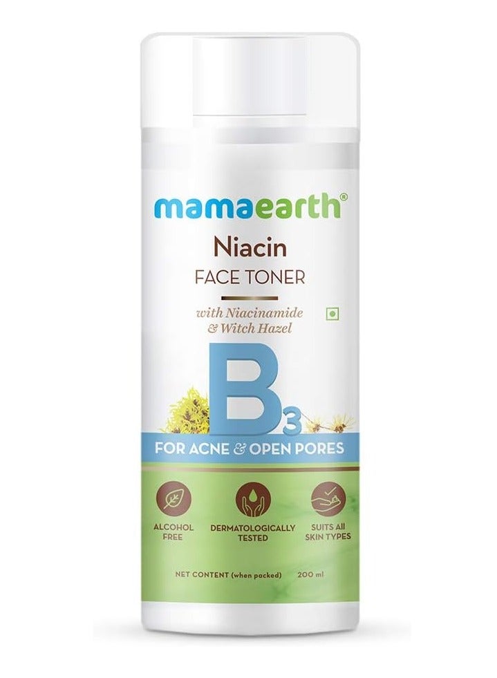 Mamaearth Niacin Face Toner with Niacinamide & Witch Hazel  - 200 ml