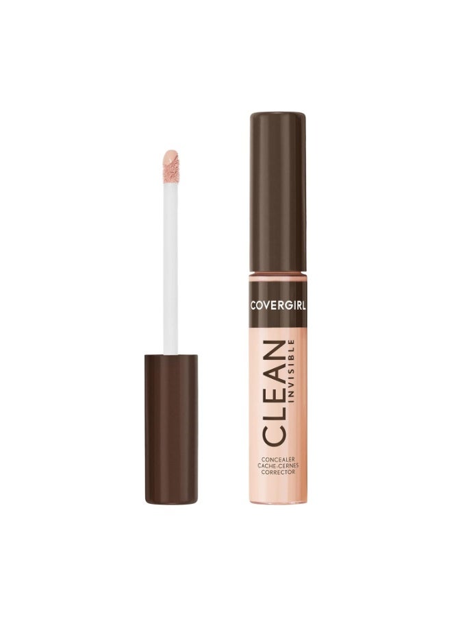 Covergirl Clean Invisible Concealer, Lightweight, Hydrating, Vegan Formula, Light Beige 107, 0.23oz