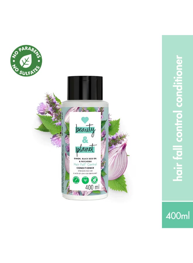 Hairfall Control Conditioner With Onion, Black Seed Oil And Patchouli , Sulfates And Paraben Free 400Ml