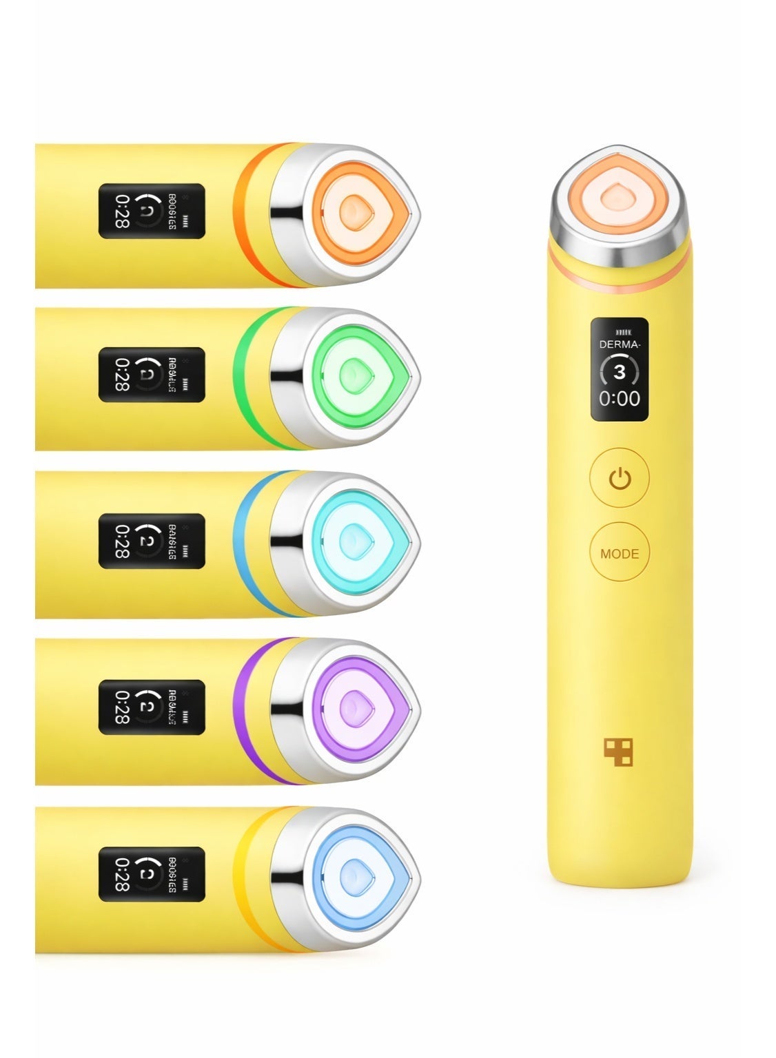 Age-R Booster Pro Yellow | 6-in-1 Real Glass Glow Beauty Massager | Looking Glass Skin | Korean Skin Care