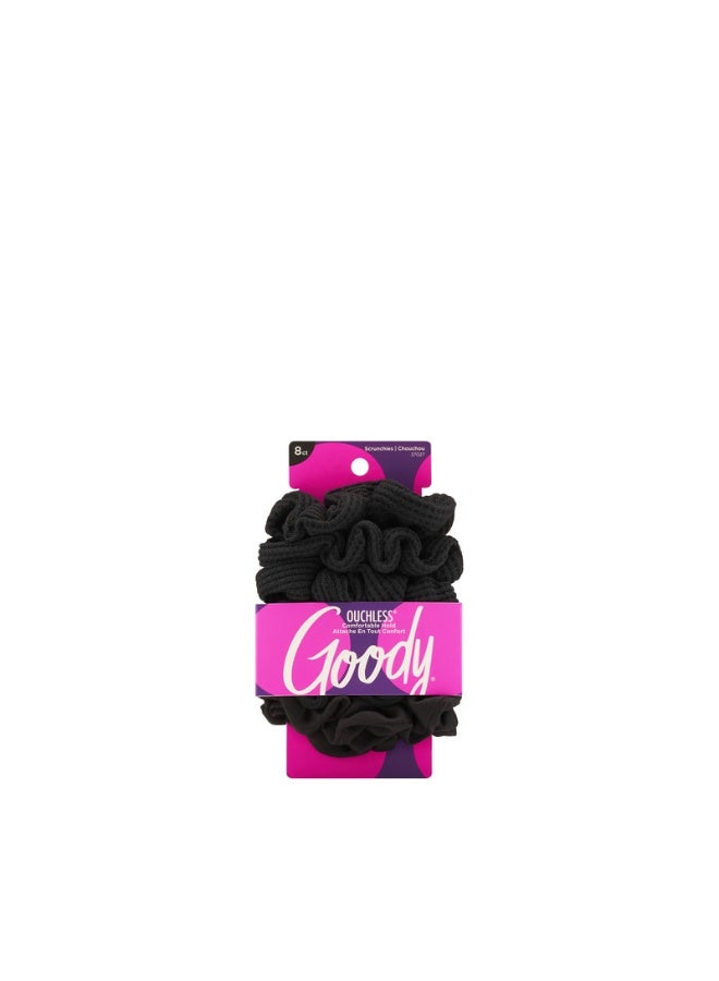 Scrunchie Black 8 CT # 1942359/3000783/3000144
