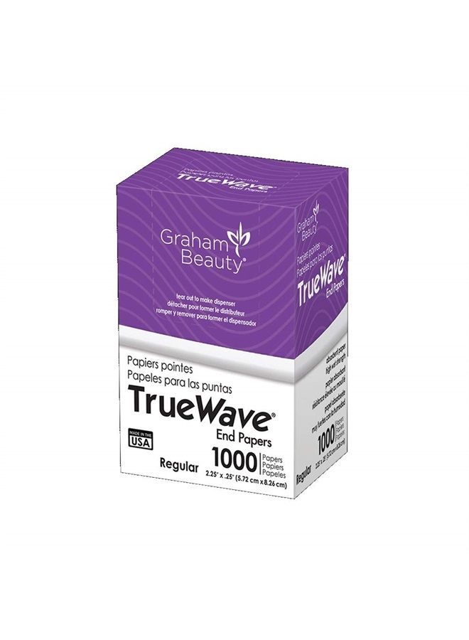 Graham Beauty Salon Truewave Regular Perm End 2.25" x 3.25" Paper 1000 Pcs - HC-56174