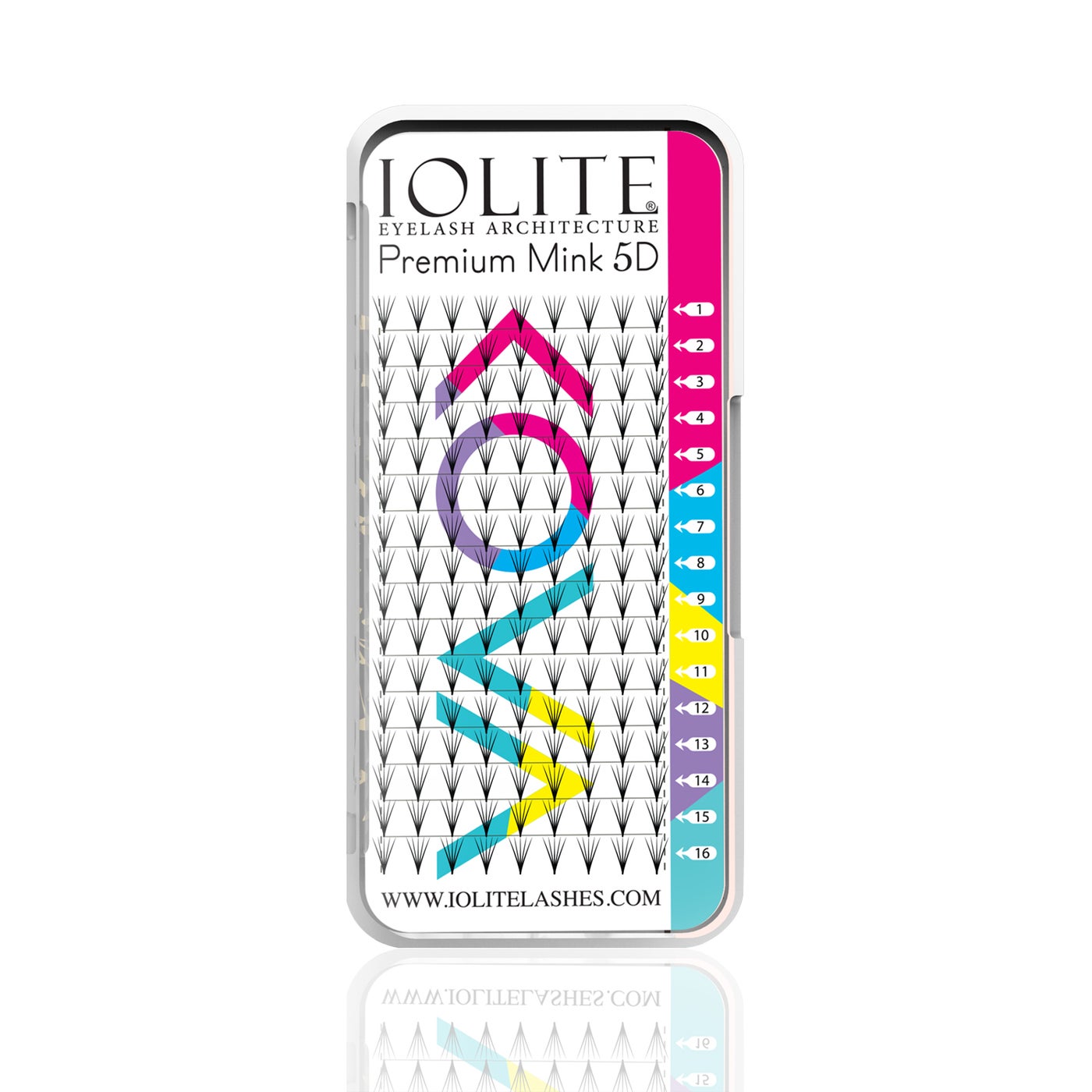 Premium Mink 5D Eyelash Extensions – Voluminous, Natural Lashes D CURL 0.7 Thicknesses/ Thicknesses Lash Length 12 MM Eyelash Extensions by IOLITE PREM5D05