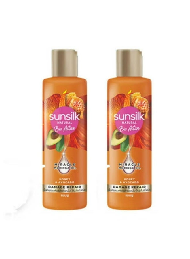 Damage Repair Shampoo Bio Active Plant Protien And Oatmeal 90 ML 2 Pcs