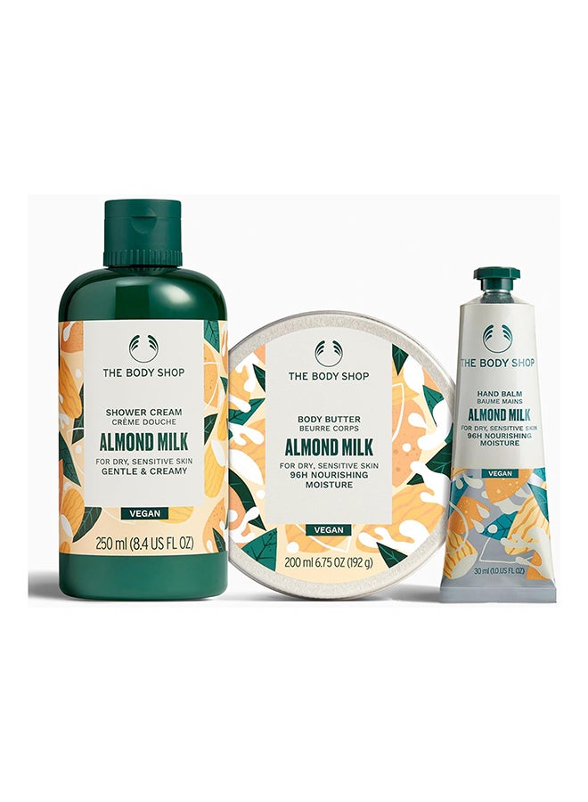 Almond Milk Shower Cream – Hydrating Body Wash for Dry, Sensitive Skin | Vegan, 93% Natural Origin Ingredients with Organic Almond Milk | Gentle Cleanser for Soft, Comforted & Moisturised Skin, 250ml - image 3