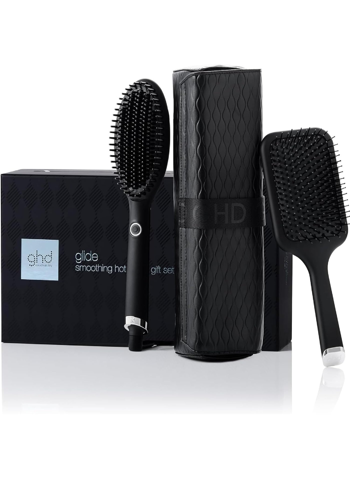 ghd Glide Smoothing Hot Brush - For Smooth, Glossy & Frizz-Free Results - For All Hair Types