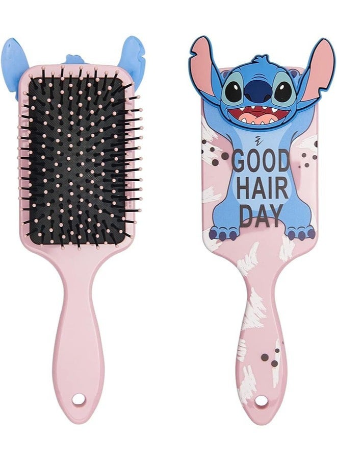 Stitch Hair Brush for Women and Girls - Cute Cartoon Design, Soft Bristles, Easy-Grip Handle - Perfect Hair Accessories Gift for Disney Fans
