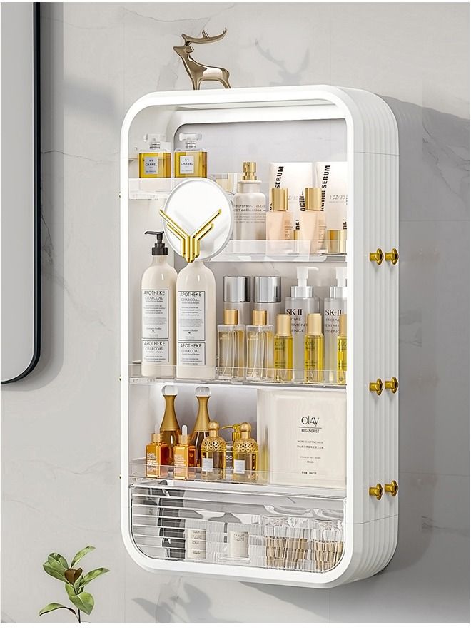 4 Tire Wall Makeup Cosmetic Storage Box