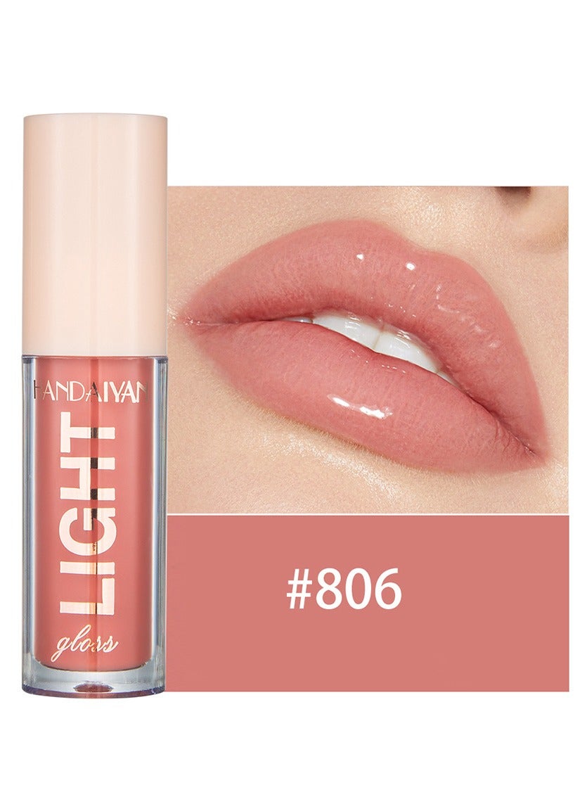 Lip Gloss Jelly Hydrating Moisturizing Long Lasting High Glossy Light Stain Super Shiny Balm Oil Tinted Treatment Lips Glow Glass Shine Makeup Color Bright Lifter Lip Care For Women Girls