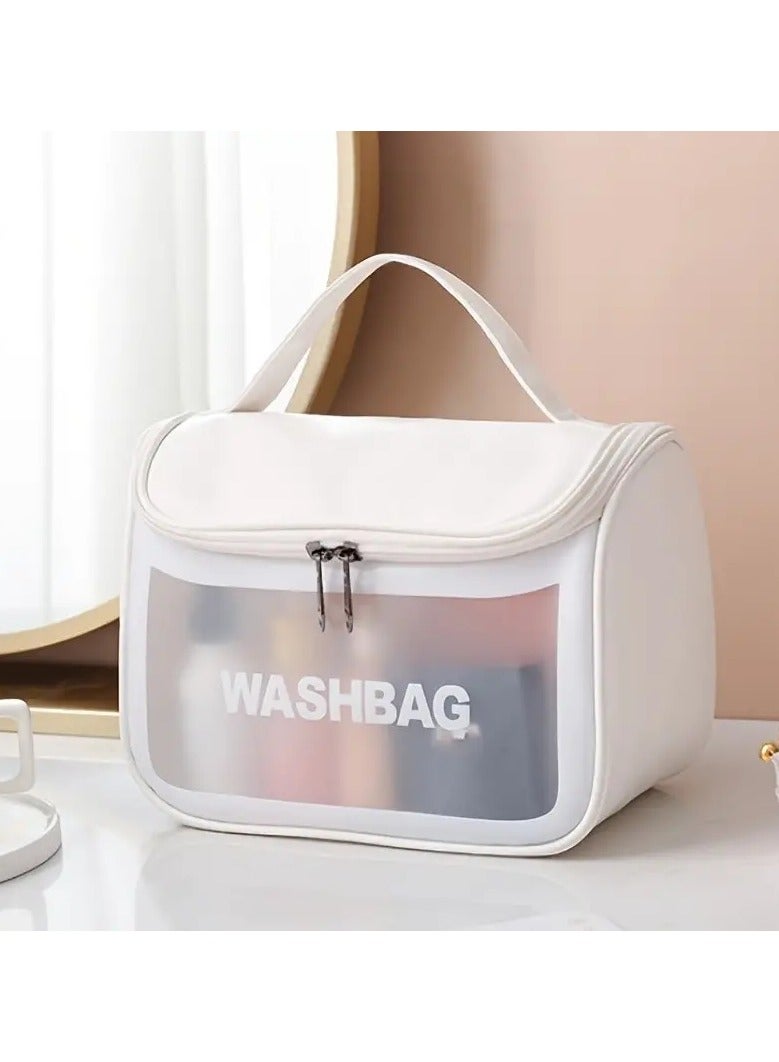 Waterproof Women's Makeup Bag for Travel and Toiletries Organization