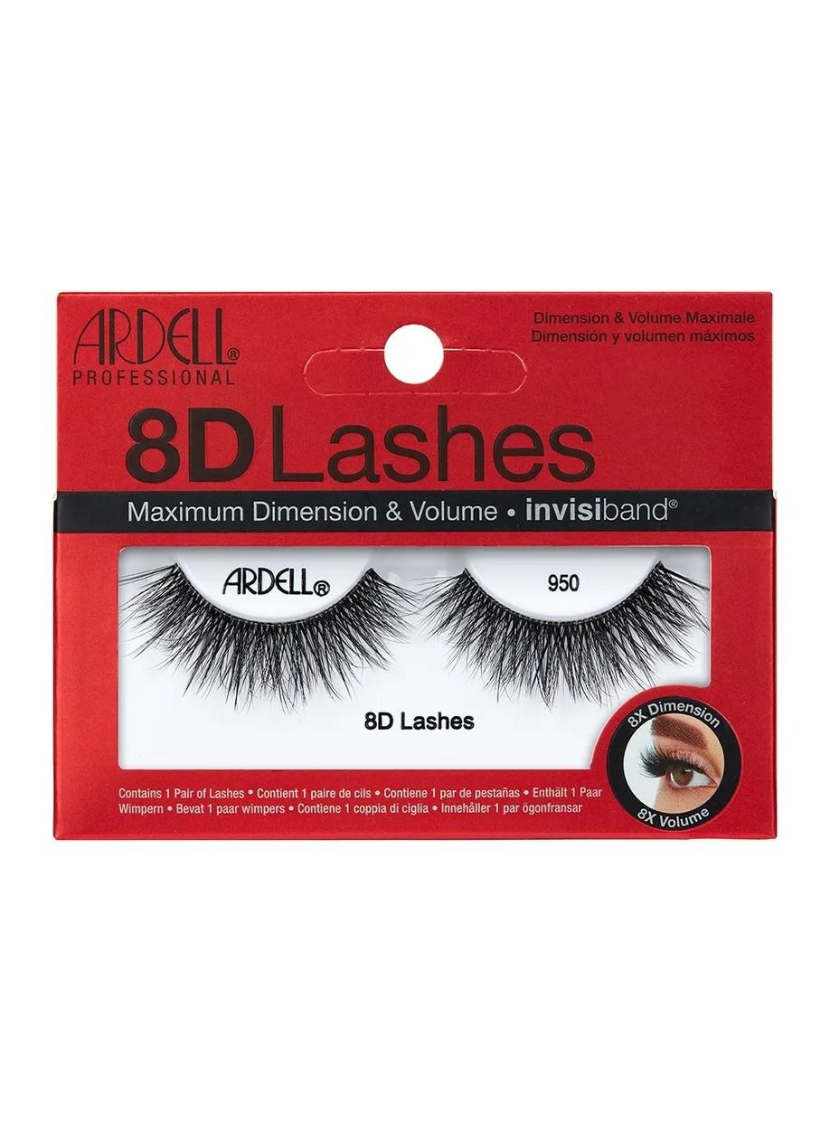 Ardell Professional Strip Lash 8D Lash 950 67437 for Bold, Volume-Enhanced Lashes