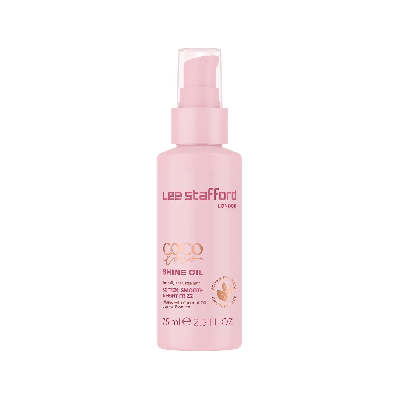Lee Stafford Shine Hair Oil | Coco Loco Collection - Best Nourishing, Anti Frizz Styling Oil for Dry & Damaged Hair, Adds Moisture and Shine to Dull Strands, After Blowout Serum, 1.7 Fl Oz