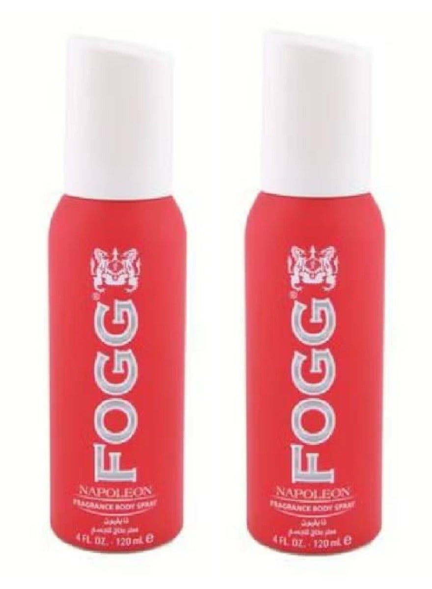 Napoleon Fragrance Body Spray for Men 120ml 2pcs