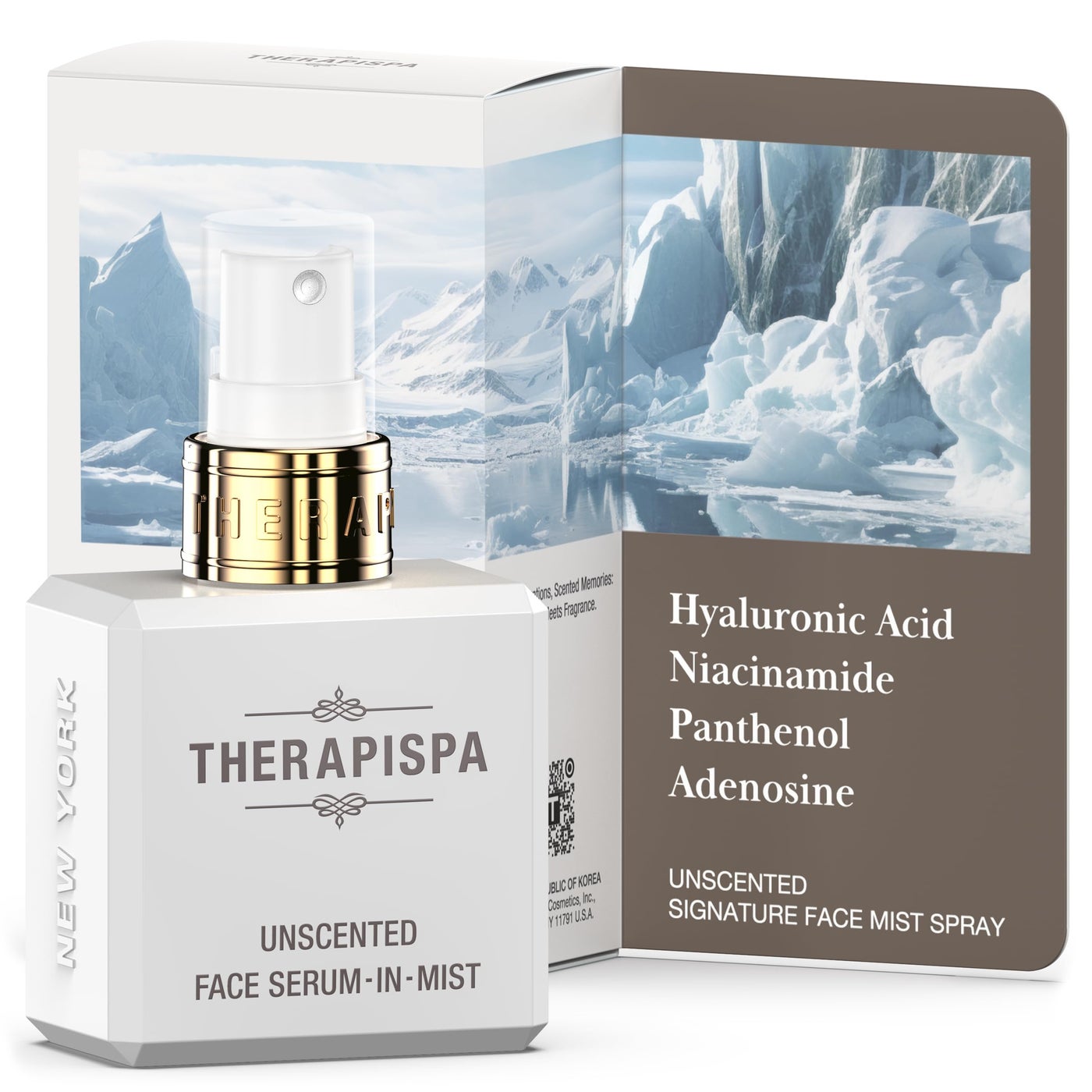 THERAPISPA Face Serum-In-Mist â€“ Unscented Hydrating Face Mist & Spray Serum with Niacinamide, Panthenol & Hyaluronic Acid for Sensitive Skin & Deep Moisture (2.0 fl oz)