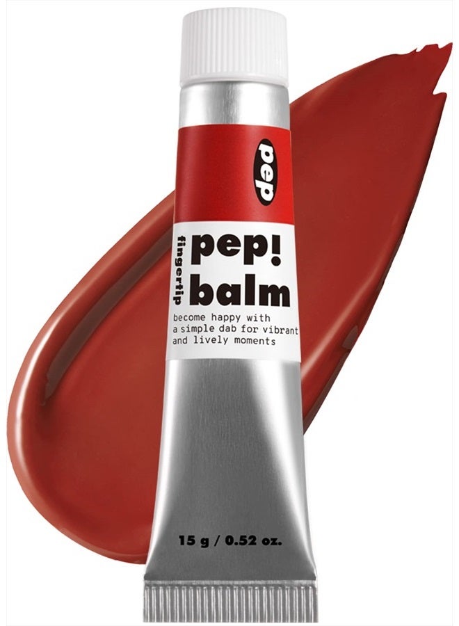 Multi-use Lip and Cheek Tint - Pep! Balm | With Shea Butter, Gift, Liquid Blush and Lip Paint, Travel-Friendly, 001 Recharger, 0.52 Oz