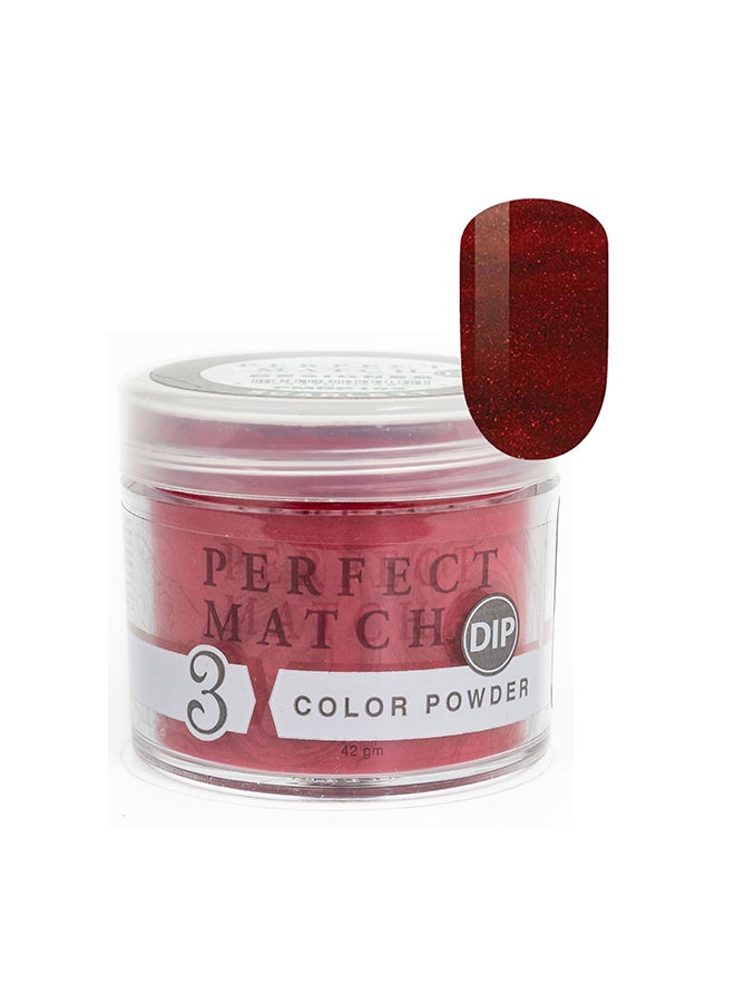 Nail Dipping Powder Scarlet 42g, Dip Acrylic Powder Nail Art Manicure System by Perfect Match PMDP192