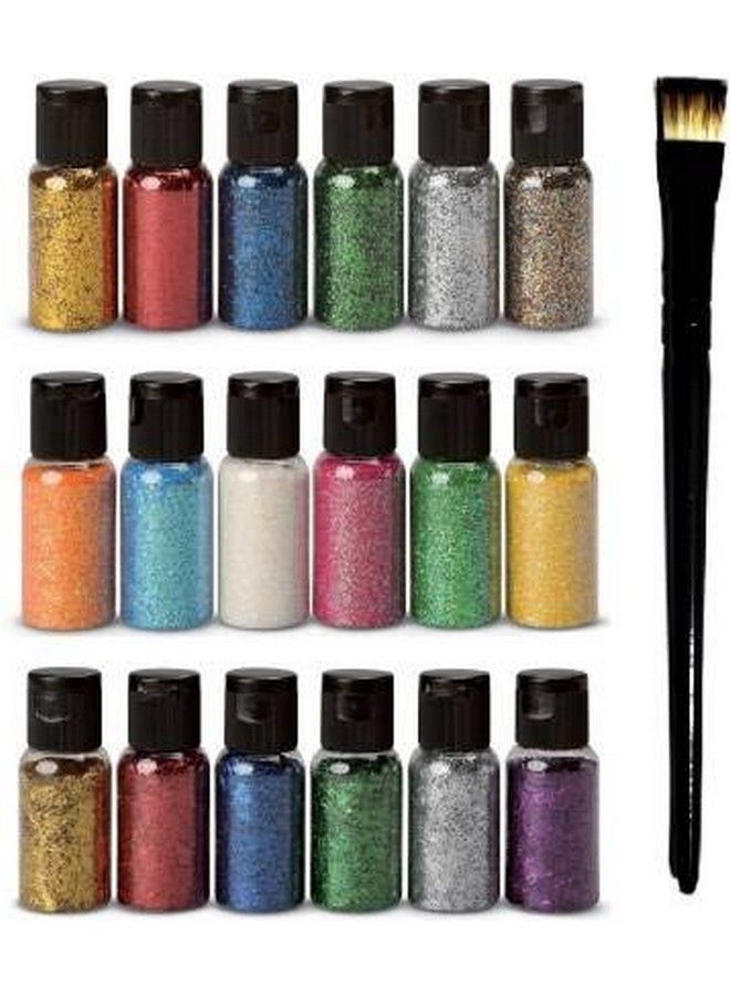 Elecsera Eye Shadow Glitter Powder Set with Eyeshadow Brush