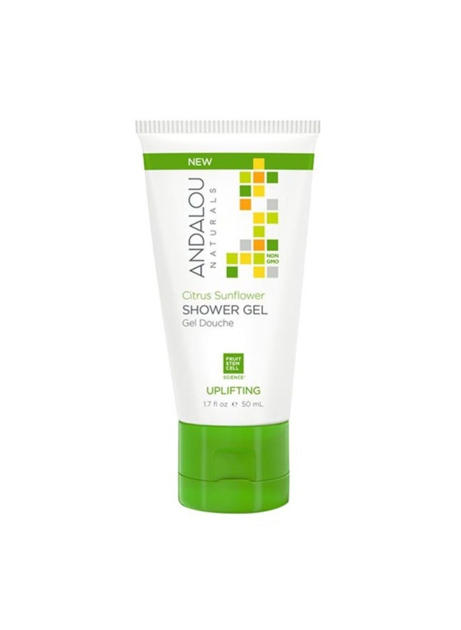 Andalou Citrus Sunflower Uplifting Shower Gel 1.7 Oz