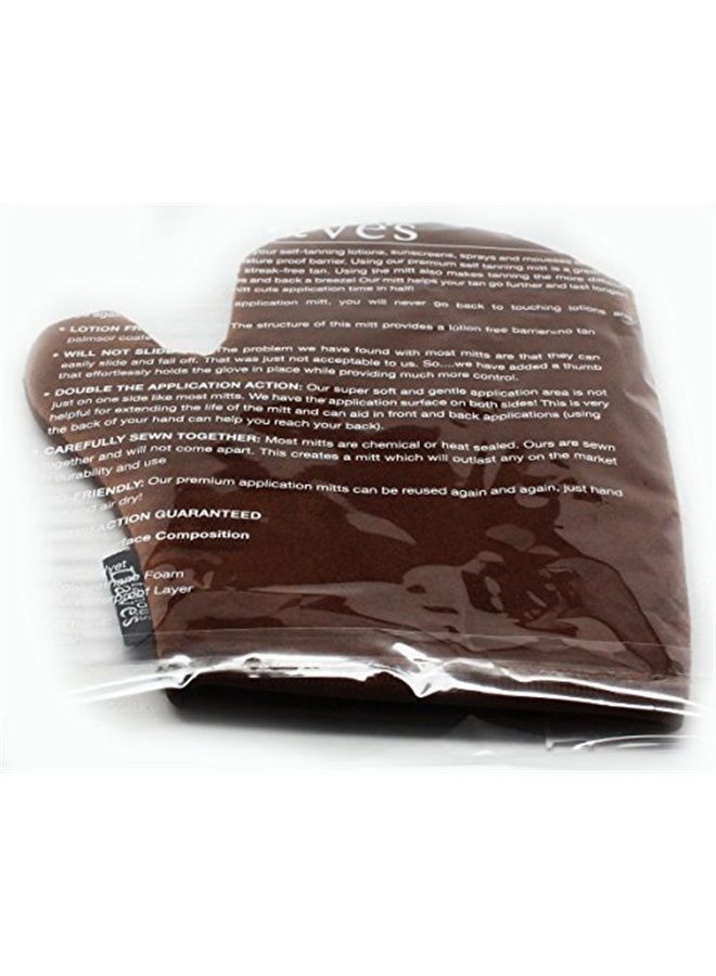 Self Tanning Mitt Applicator - Sunless Self Tanner mitt Glove Tanner Applicator Mitt Self Tan Reusable Double Sided With Thumb Ultra Soft tanning Mitt