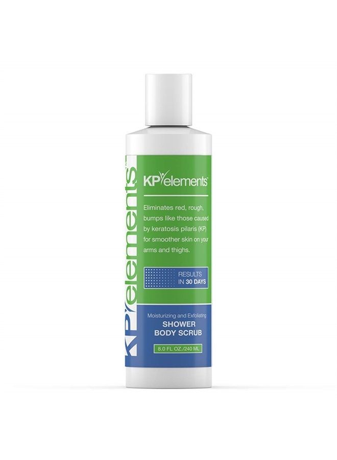 Body Scrub and Exfoliating Cream for Keratosis Pilaris Treatment Bundle (8 fl oz) | Bump Eraser Body Scrub | Body Exfoliant for Strawberry Legs