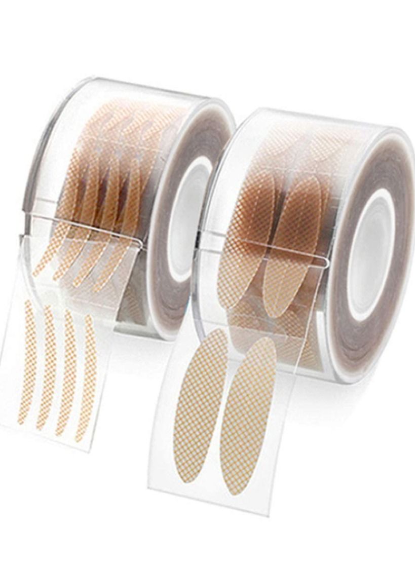 ORiTi 2Rolls/600Pairs Invisible Lace One-sided Sticky Double Eyelid Tapes Stickers Eyelid Strips, Instant lift Eyelids Without Surgery