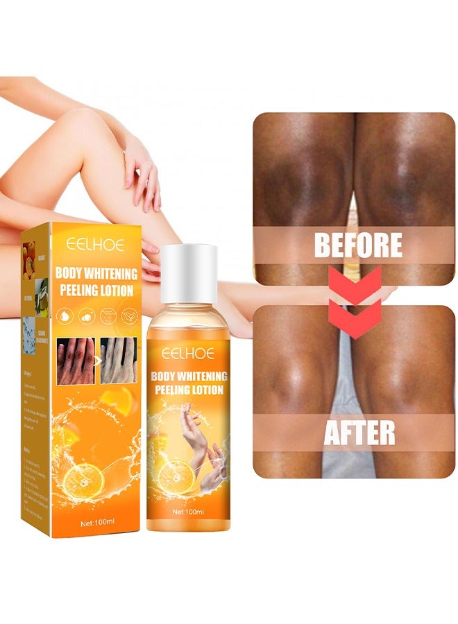 Body Whitening Peeling Lotion - Dead Skin Exfoliating Skin Moisturizing Hydrating Butter Peeling off Wax Remove Dead Skin and Calluses Body Whitening Skin Lotion for Men & Women 100ml