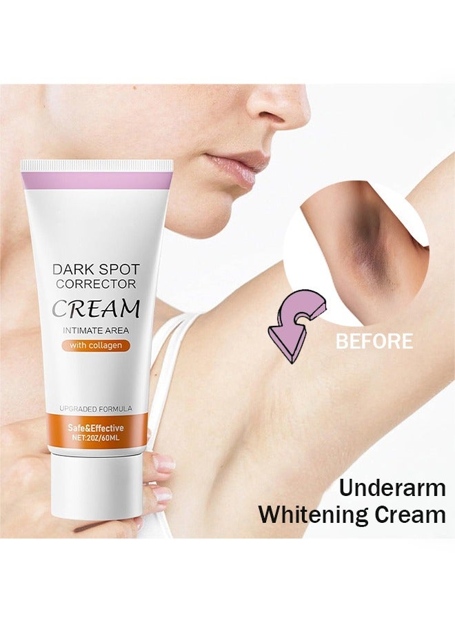 Dark Spot Corrector Cream，Skin Whitening Cream,Dark Sopt Corrector for Face and Body,Skin Lightening Armpit and Bleaching 60ml