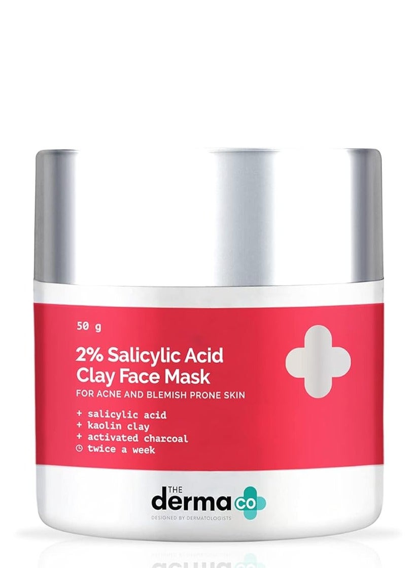 The Derma Co 2% Salicylic Acid Clay Face Mask 50 g