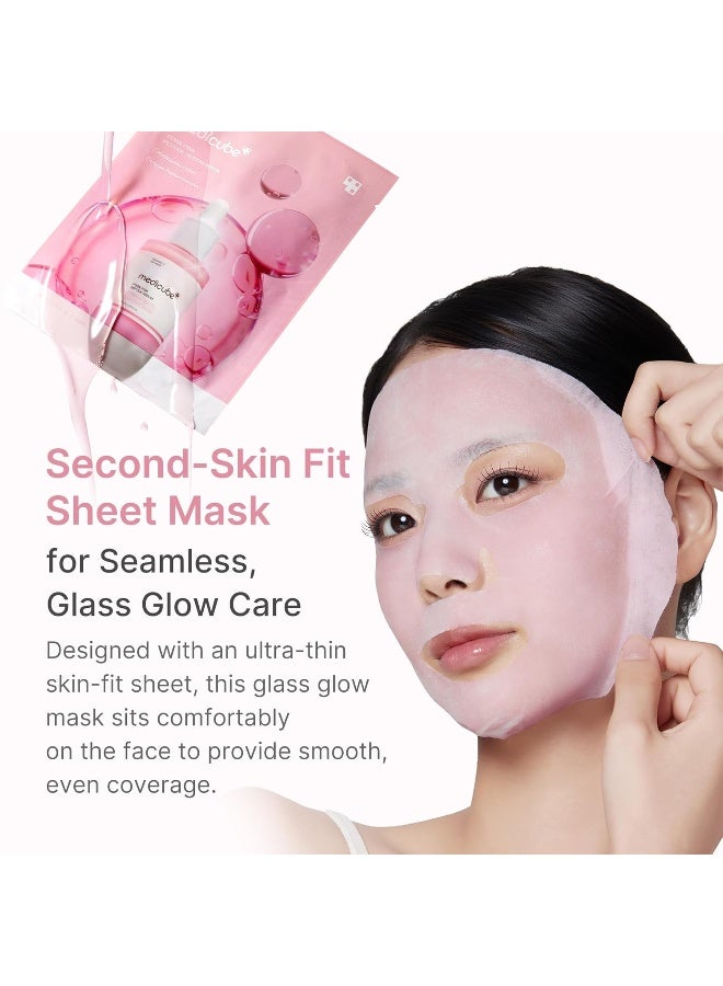 medicube PDRN Pink Peptide Ampoule Sheet Mask 6EA | Sheet Mask for Uneven Skin Tone Care, Glow & Hydration - Korean Skincare, 23ml x 6ea - image 6