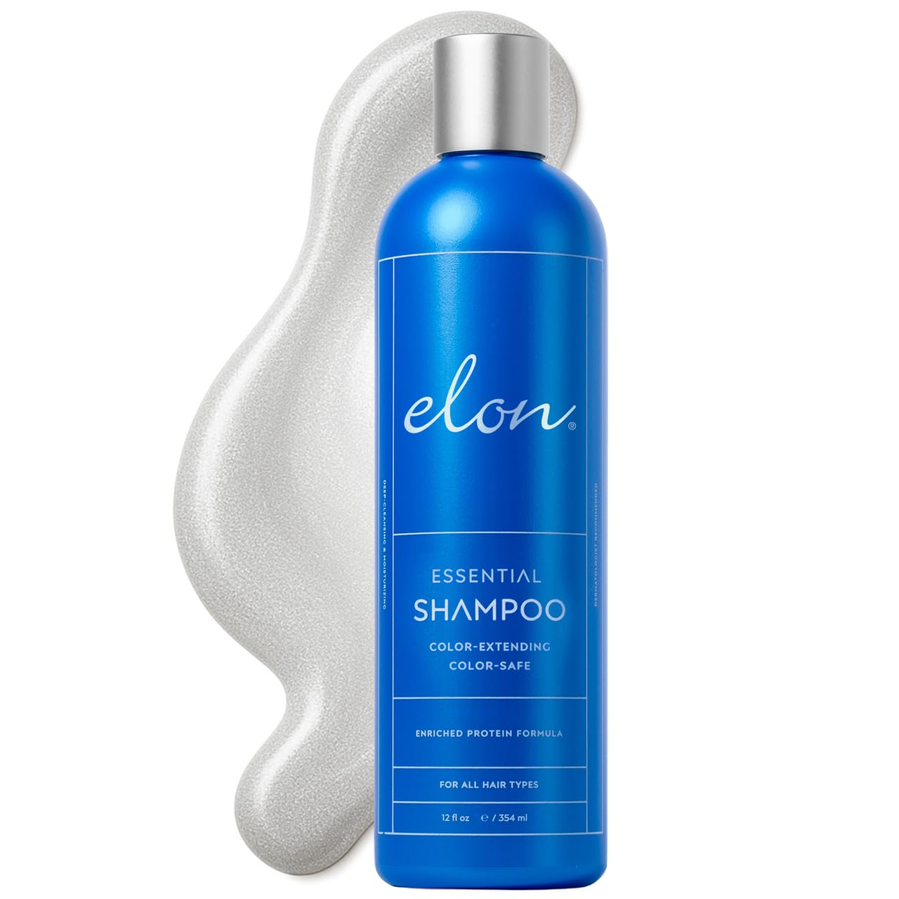 Elon Essential Shampoo for Damaged Hair â€” For Dry Hair, Color-Safe & Color-Extending Hair Repair & Hydrating Shampoo â€” Sulfate Free & Paraben Free (12 Fl Oz)