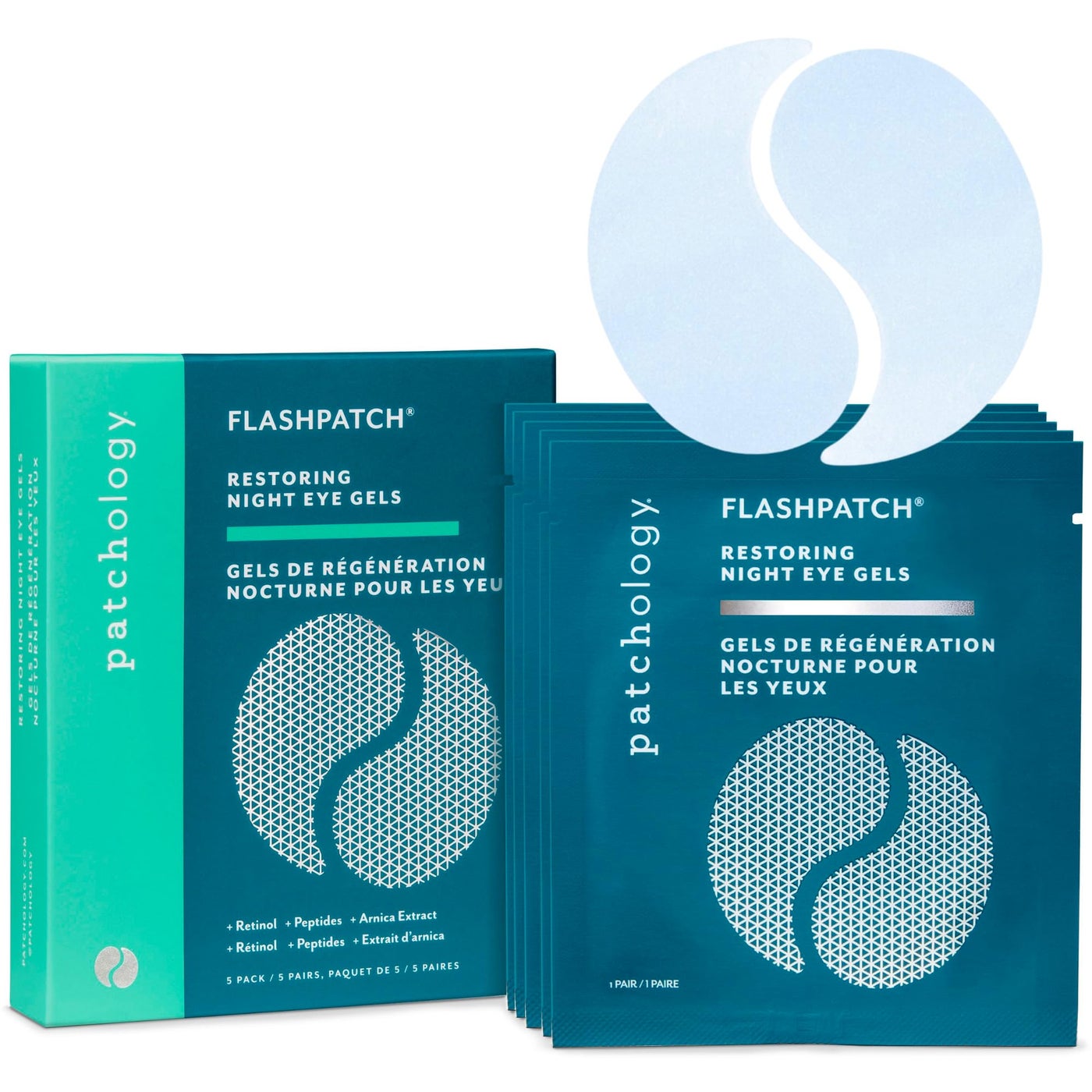 Patchology Restoring Under Eye Patches for Puffy Eyes, Dark Circles & Wrinkles, Undereye Gel Patches with Retinol & Collagen, Christmas Gifts for Women & Stocking Stuffers for Teen Girls (5 Pairs)