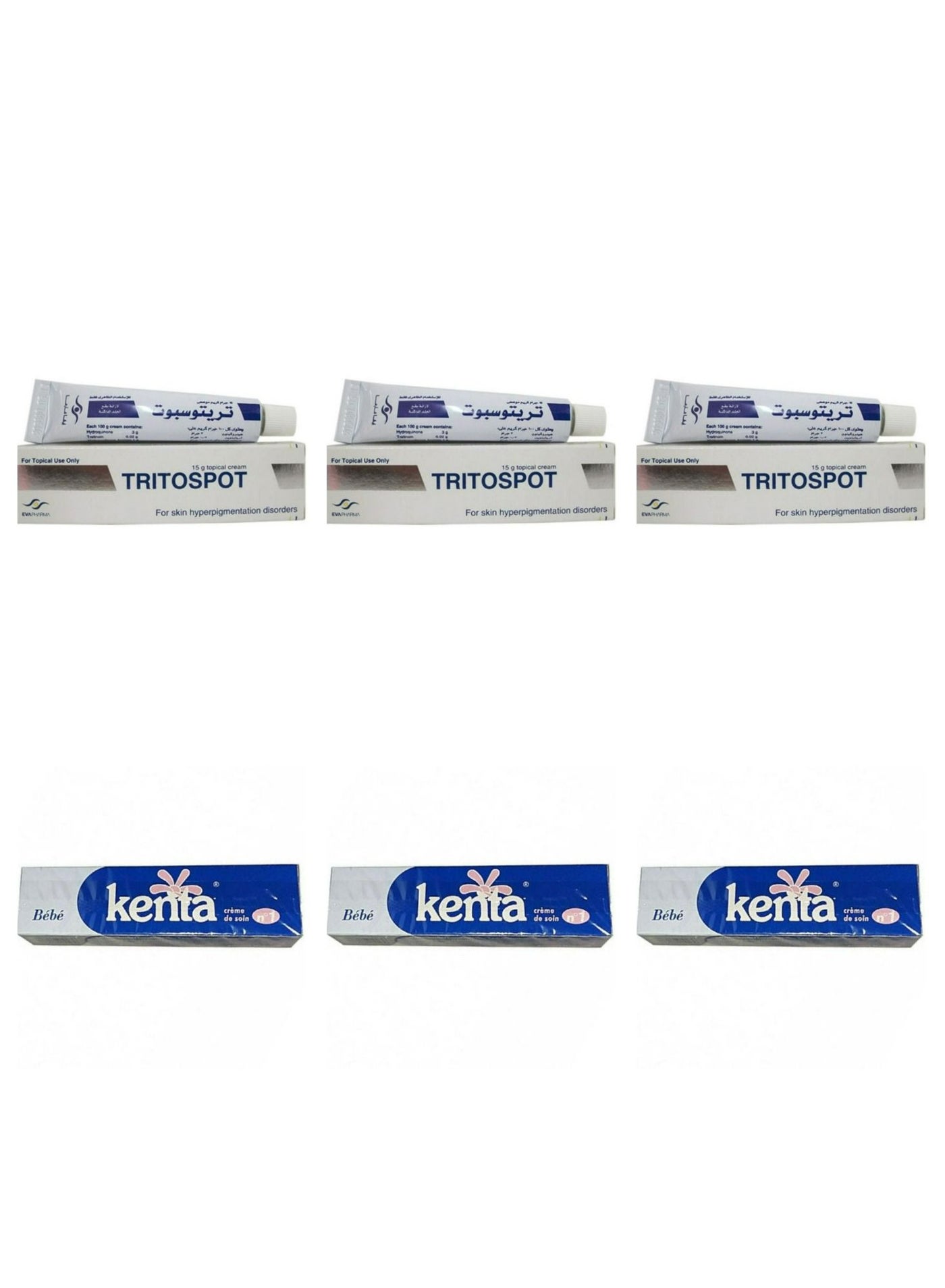 Tritospot Cream And Kenta Cream 6 pcs