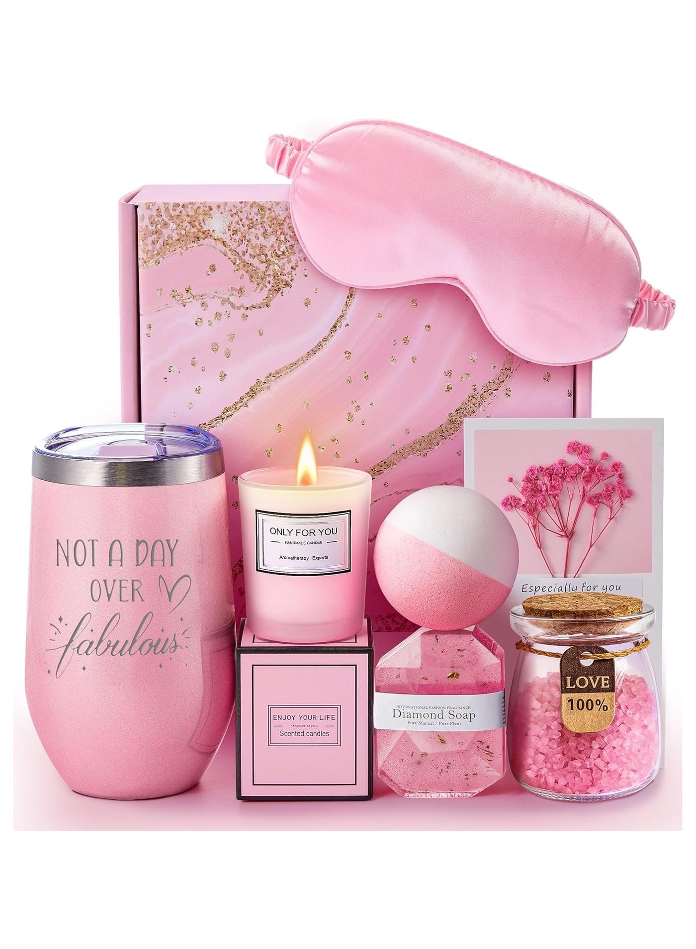 Birthday Gifts, Unique Spa Gift Basket Sets, Holiday Gifts for Women, Mom, Female Friends, Sisters, Her, Girlfriends, Wives, Teachers, Nurses