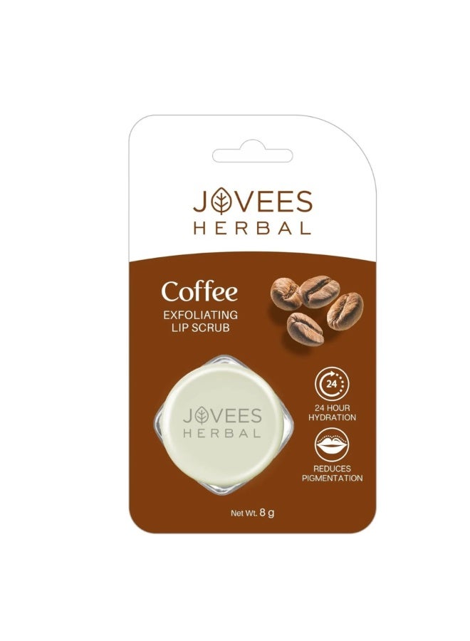 Coffee Lip Scrub 8G | Lip Exfoliator For Smooth Lips, Reduces Lip Pigmentation, Removes Dead Skin, 24H Hydration And Nourishment