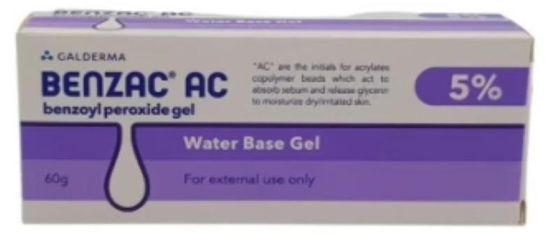 Benzac AC 5% Benzoyl Peroxide Gel 60g