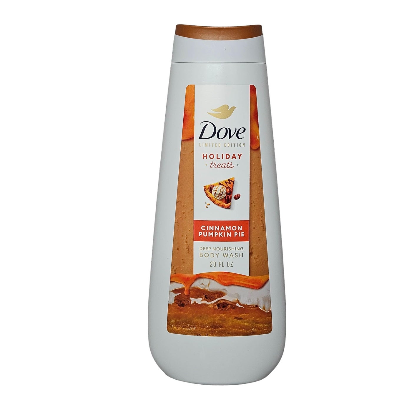 Dove Limited Edition Holiday Treats Body Wash Cinnamon Pumpkin Pie for Deep Nourishment 20 oz