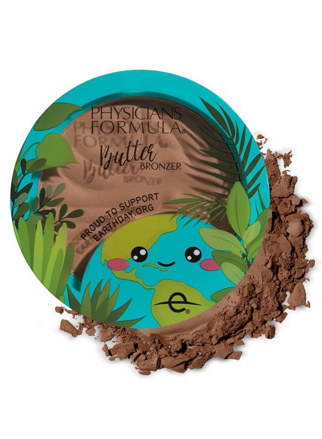 Earth Day Murumuru Butter Bronzer, Moisturizing, Nourishing Murumuru Butter Blend for Silky All-Day Luminous Glow, Dermatologist Tested, Hypoallergenic, Vegan & Cruelty-Free -Deep B