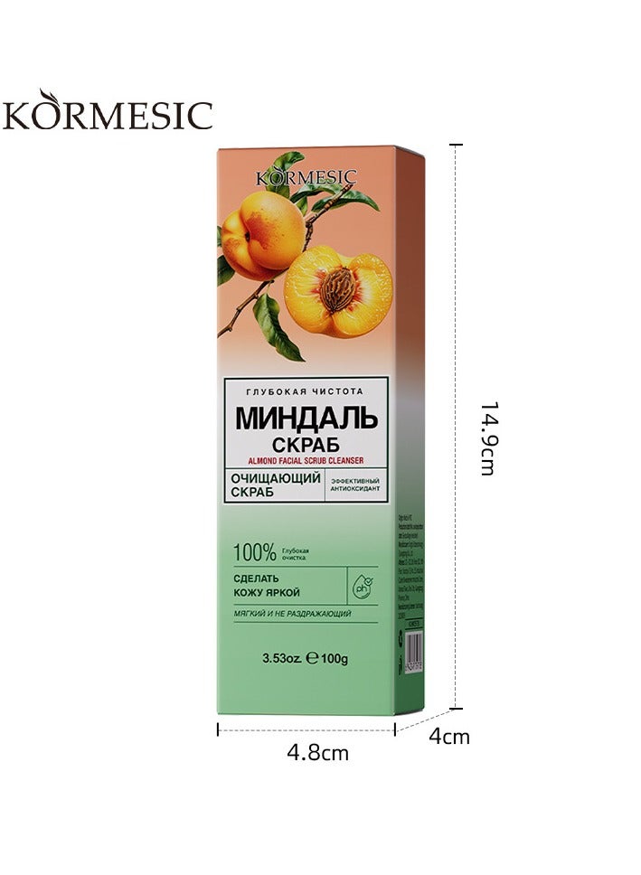 Almond Facial Scrub - 100g Nourishing & Smoothing Exfoliator