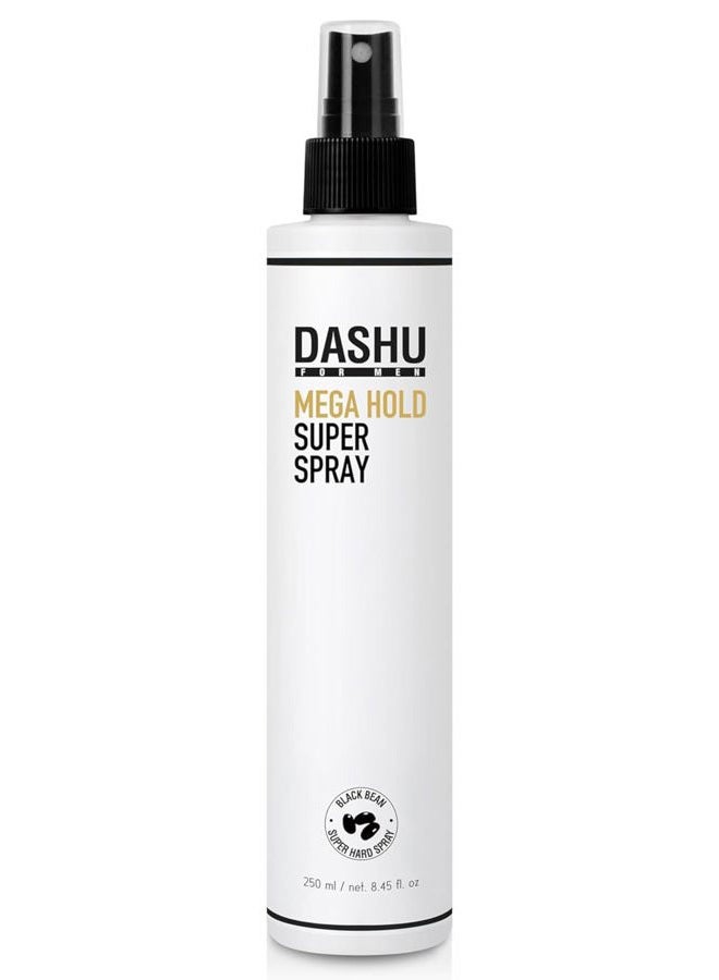 Premium Mega Hold Super Spray 8.45fl oz – Extra Strong Hold, Dryness Prevention, All-Natural Ingredients