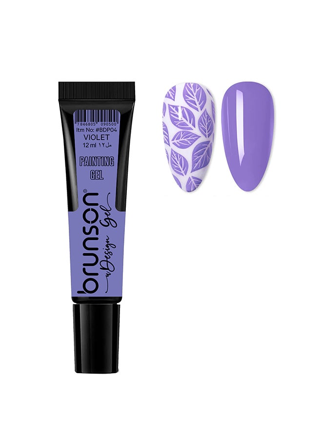 Gel Polish Nail Art Gel Liner - 1 pcs 12ml Classic Color Gel Art Paint for Nails Built Thin French Line Nail Art Brush in Gel Pens Soak off Manicure Salon Nails Art BDP04